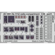 EDU491091 He111Z 無線室内装エッチングパーツ ICM用 [1/48スケール エッチングパーツ]