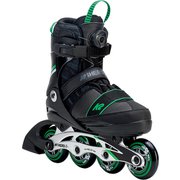 SK8 HERO BOA ALU I180201101400 BLACK_GREEN 1-5 [インラインスケート]