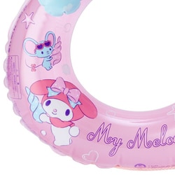 マイメロディ　プール　浮き輪　バカンス　マスコット 新品 マイメロ 浮き輪 子供用 60cm 6歳から8歳 ピンク 水着