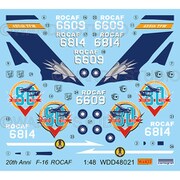 WDD48021 台湾空軍 F-16A/B 814空戦 80周年記念塗装機デカール [1/48スケール デカール]