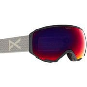 Women's WM1 Goggle + Spare Lens + MFI Face Mask 203371 Gray/Sunny Red [スキーゴーグル レディース]