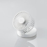 USB扇風機 flowflowflow 卓上タイプ 角度調整 折り畳み収納可能 ホワイト FAN-U203WH