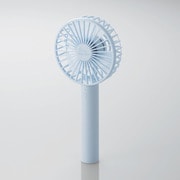 USB扇風機 flowflowflowスタンダードハンディファン 充電可能 充電スタンド付 ブルー FAN-U205BU