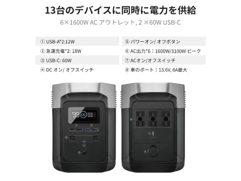 ヨドバシ.com - エコフロー EcoFlow EFDELTA1300-JP [EFDELTA] 通販