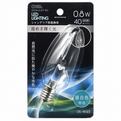 LEDシャンデリア球 E17 クリアN色 LDC1N-G-E17 13C