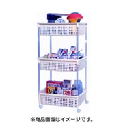 バスケットワゴン3段 アイボリー