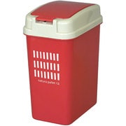 プッシュペール 12L ナチュラルレッド 蓋付き