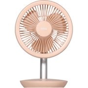 コードレスミニリビングファン 充電スタンド付 ペールレッド PR-F039-PR