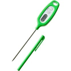 デジタル温度計 料理用 スティックタイプ（デジタル式） 測定範囲：-50～250℃ ホールド機能 防水性能IPX7 グリーン TT-508N-GR