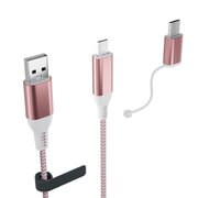 TypeC/MicroUSB 2in1ケーブル MS-UAMC12-PK