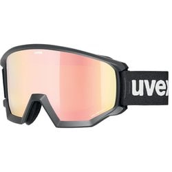 アスレティックCV athleticCV 55.0.527.2330UVEX ブラックマット(ローズミラー/オレンジ) [スキー ゴーグル 眼鏡対応]