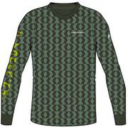 Spirit Print Crew G65124034 Green Pattern XXLサイズ [スキーアンダーシャツ メンズ]