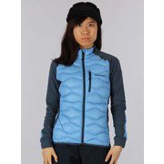 W Helium Hybrid Jacket G63081128 Blue Elevation Lサイズ [スキーウェア ミドルウェア レディース]