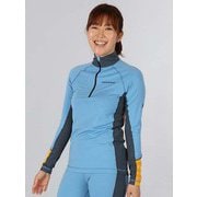 W Magic Half Zip G63083036 Blue Elevation Sサイズ [スキーアンダーシャツ レディース]