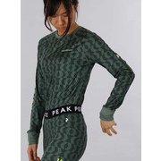W Spirit Print Crew G65124033 Green Pattern XSサイズ [スキーアンダーシャツ レディース]