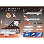 WDD72038 アメリカ空軍 ルーク空軍基地 第21飛行隊 ギャンブラーズ F-16A デカールセット [1/72スケール デカール]
