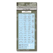 ヘックス迷彩用デカール2 グレー 1枚入 [デカール]