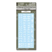 ヘックス迷彩用デカール2 ホワイト 1枚入 [デカール]