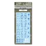 ヘックス迷彩用デカール2 ブルー 1枚入 [デカール]