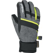 BAXTER GTX JR 4961343658660 グレイメランジ/セーフティーイエロー 6.0 [スキー グローブ ジュニア]