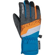 DARIO R-TEX XT JR 4961212701360 ブラックメランジ/ブリリアントブルー/ショッキングオレンジ 6 [スキーグローブ ジュニア]