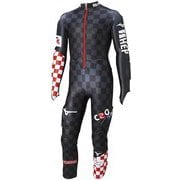 Jr.CROATIA SKI REPLICA RACING SUIT Z2MH070390 90 ブラック 160サイズ [スキーウェア レーシングスーツ ジュニア]