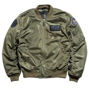 レーシングジャケット カーキ S HOUSTON HTVA-2011S MA-1 MESH M/C JAC KHAKI S