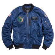 レーシングジャケット ネイビー L HOUSTON HTVA-2031S MA-1 CUSTOM MESH M/C JAC NAVY L