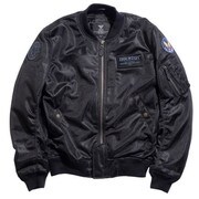 レーシングジャケット ブラック L HOUSTON HTVA-2041S MA-1 DRAGON MESH M/C JAC BLACK L