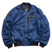 レーシングジャケット ネイビー S HOUSTON HTVA-2041S MA-1 DRAGON MESH M/C JAC NAVY S