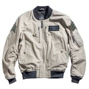 レーシングジャケット ダークグレー L HOUSTON HTVA-2012S MA-1 COTTON M/C JAC DARK GRAY L