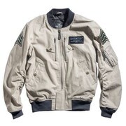 レーシングジャケット ダークグレー 2XL HOUSTON HTVA-2012S MA-1 COTTON M/C JAC DARK GRAY 2XL