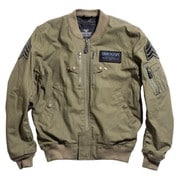 レーシングジャケット カーキ XL HOUSTON HTVA-2012S MA-1 COTTON M/C JAC KHAKI XL