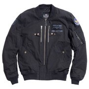 レーシングジャケット ブラック XL HOUSTON HTVA-2012S KATANA MA-1 COTTON JAC KATANA JAC BLACK XL