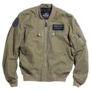 レーシングジャケット カーキ L HOUSTON HTVA-2012S KATANA MA-1 COTTON JAC KATANA JAC KHAKI L