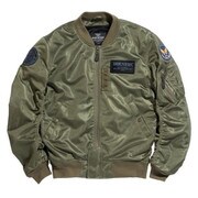 レーシングジャケット カーキ L HOUSTON HTVA-2055S MA-1 LIGHT MESH M/C JAC KHAKI L