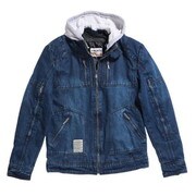 レーシングジャケット ネイビー LL ocean pacific OPVA-2001S デニムシングルライダース M/C JAC NAVY LL