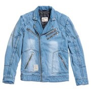 レーシングジャケット ブルー M ocean pacific OPVA-2002S デニムダブルライダース M/C JAC BLUE M