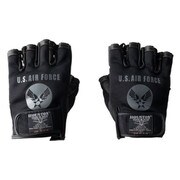レーシンググローブ ブラック L-XL HOUSTON HTVG-2013S メッシュレザー半指グローブ BLACK L-XL