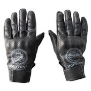 レーシンググローブ ブラック L HOUSTON HTVG-2021S パンチングレザーグローブ BLACK L