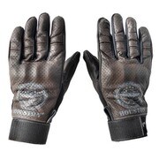 レーシンググローブ ブラウン M HOUSTON HTVG-2021S パンチングレザーグローブ BROWN M