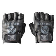 レーシンググローブ ブラック S-M HOUSTON HTVG-2023S パンチングレザー半指グローブ BLACK S-M