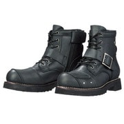 レーシングブーツ ブラック 26.5cm SIERRA DESIGNS SD5005 7ホール バイカーズブーツ メンズ BLACK 26.5