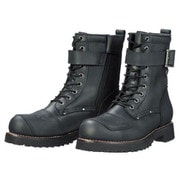 レーシングブーツ ブラック 25.0cm SIERRA DESIGNS SD5006 9ホール バイカーズブーツ メンズ BLACK 25.0