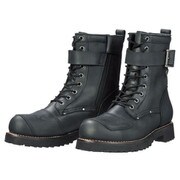 レーシングブーツ ブラック 25.5cm SIERRA DESIGNS SD5006 9ホール バイカーズブーツ メンズ BLACK 25.5