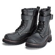 レーシングブーツ ブラック 24.0cm SIERRA DESIGNS SD5106 9ホール バイカーズブーツ レディース BLACK 24.0