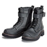 レーシングブーツ ブラック 25.0cm SIERRA DESIGNS SD5106 9ホール バイカーズブーツ レディース BLACK 25.0