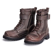 レーシングブーツ ダークブラウン 24.0cm SIERRA DESIGNS SD5106 9ホール バイカーズブーツ レディース DARK BROWN 24.0