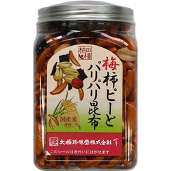 ヨドバシ.com - 大橋珍味堂 ポット梅柿ピーとパリパリ昆布 230g 通販