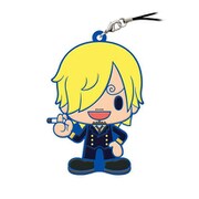 ワンピース 厚盛りラバーチャーム サンジ [キャラクターグッズ]